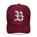 Boné Snapback Suede Vinho Verniz