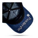 Boné Snapback Suede Azul Marinho Verniz Creme