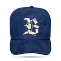 Boné Snapback Suede Azul Marinho Verniz Creme