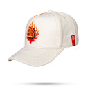 Boné Snapback Suede Off White Burn
