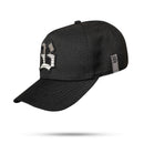 Boné Snapback Preto Contour Degradê Cinza