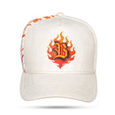 Boné Snapback Suede Off White Burn