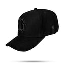 Boné Snapback Suede Preto Snake Verde