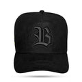 Boné Snapback Suede Preto Snake Verde
