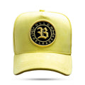 Boné Snapback Follow Suede Amarelo Claro