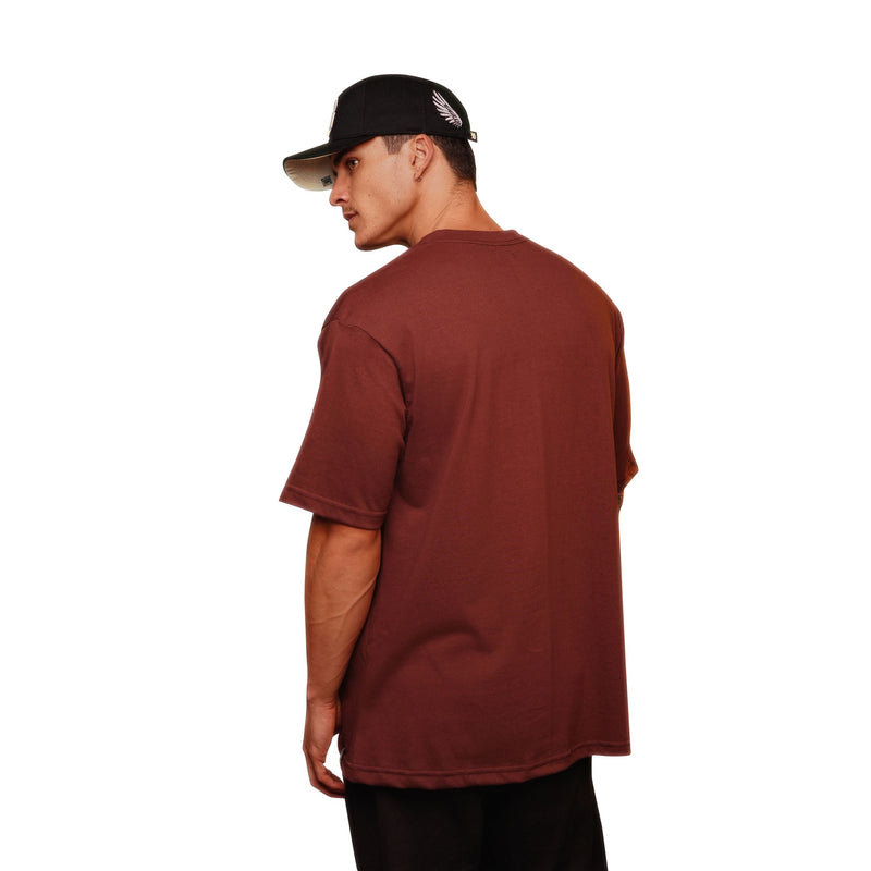 Camiseta Oversized Marrom Zero Um