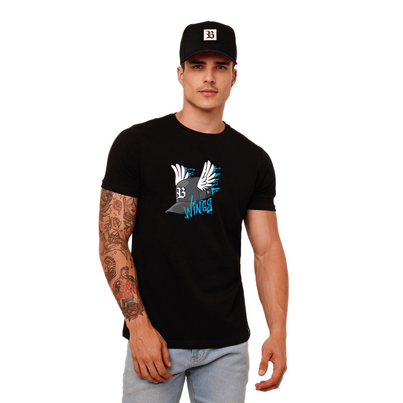 Camiseta Preta Wings