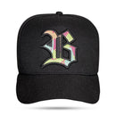 Boné Snapback Preto Logo Watercolors