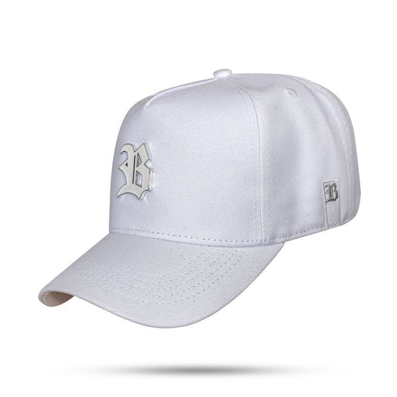 Boné Snapback Branco Metal Branco