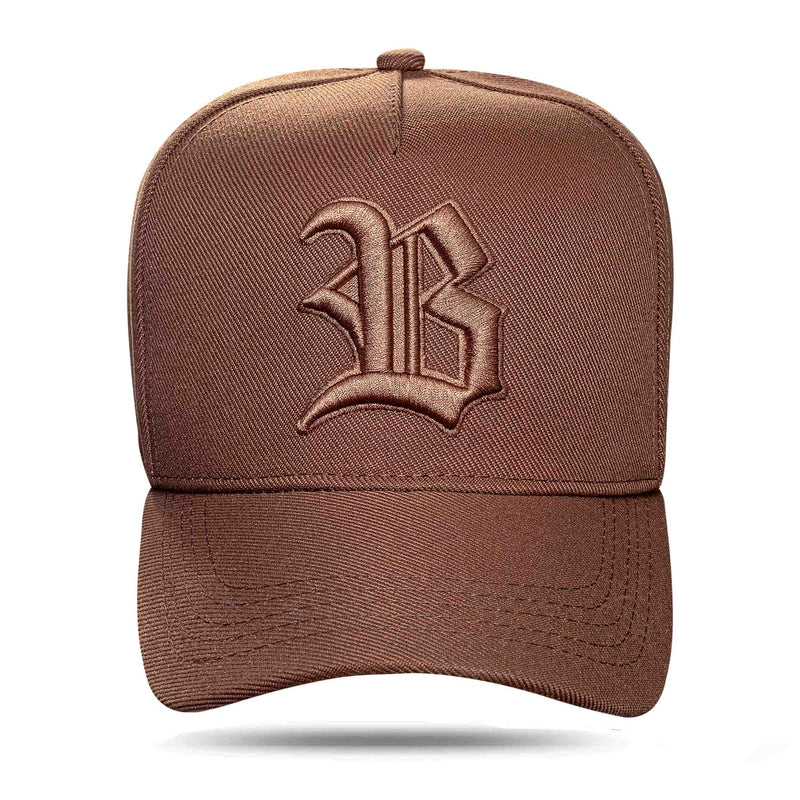 Boné Snapback Logo Alto Relevo Marrom