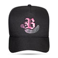 Boné Snapback Preto Verniz Hand Rosa Pink