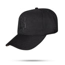 Boné Snapback Preto Splash Logo Couro
