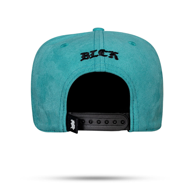 Boné Snapback Azul Turquesa Follow Suede