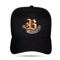 Boné Snapback Preto Verniz Hand Laranja