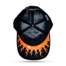 Boné Snapback Preto Verniz Hand Laranja