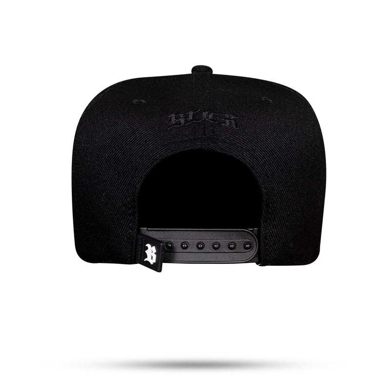 Boné Preto Snapback Veludo Bege
