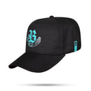 Boné Snapback Preto Verniz Hand Azul