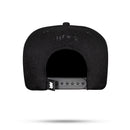 Boné Snapback Preto Verniz Hand Azul