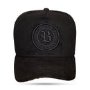 Boné Snapback Suede Preto Animal Print