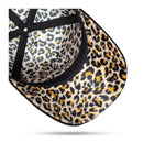 Boné Snapback Suede Preto Animal Print