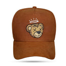 Boné Snapback Suede Marrom Cap Bear