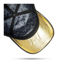 Boné Preto Snapback Logo Basic Contra Aba Dourada