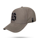 Boné Snapback Suede Cinza Grafite Logo Contour