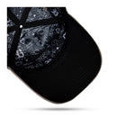 Boné Snapback Suede Cinza Grafite Logo Contour
