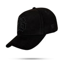Boné Snapback Suede All Black Logo Contour