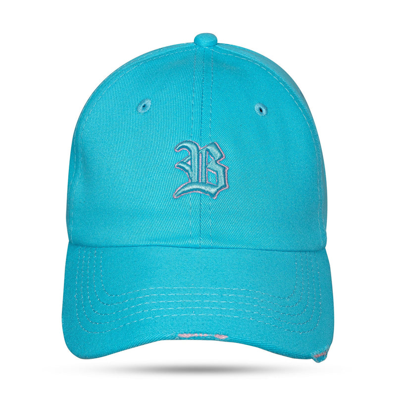 Boné Azul Céu Dad Hat Countour Destroyer Rosa