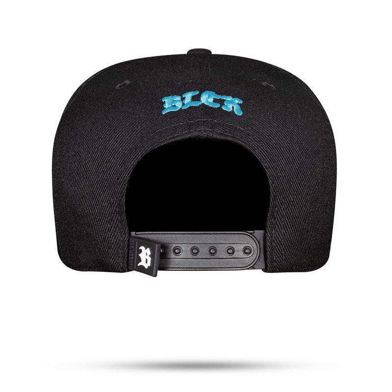 Boné Preto Snapback Authentic B Azul