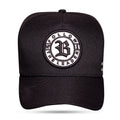 Boné Preto Snapback Follow Verniz Prata N1