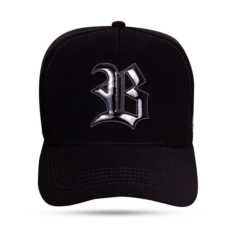 Boné Snapback IA Preto Nobuck Pantera