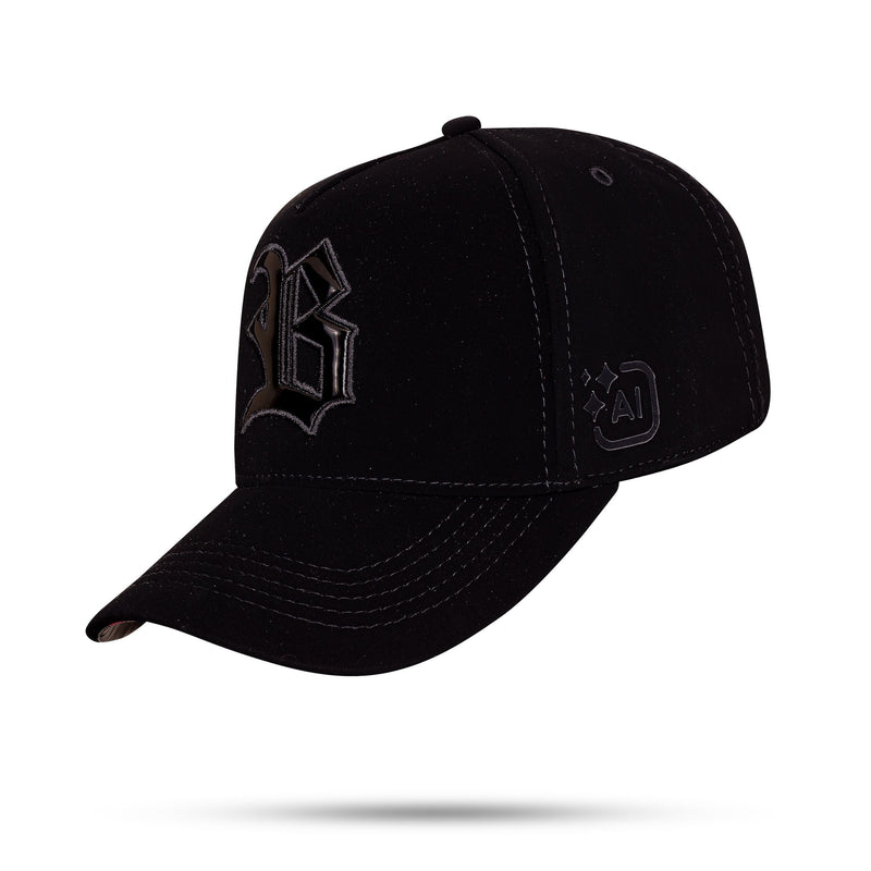 Boné Snapback IA Preto Nobuck Pantera