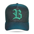 Boné Preto Kids Snapback All Shine 3D Azul Verde Wings