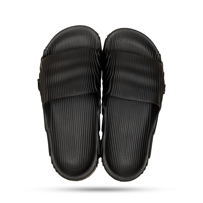 Chinelo Slide Nuvem Preto Listras