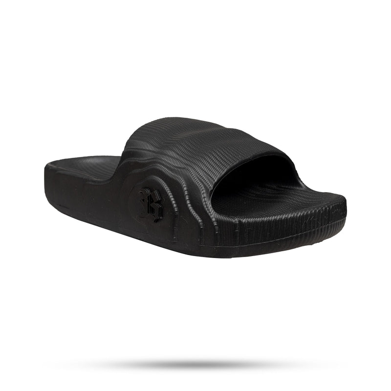 Chinelo Slide Nuvem Preto Listras