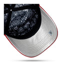 Boné Vermelho Snapback Font Silver