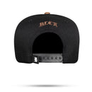 Boné Snapback Preto Aba Degradê Marrom Café Bege