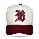 Boné Snapback Off White Alto Relevo Vinho