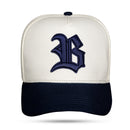 Boné Snapback Off White Alto Relevo Azul Marinho