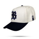 Boné Snapback Off White Alto Relevo Azul Marinho
