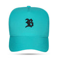 Boné Snapback Turquesa Basic Logo Preto