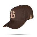 Boné Snapback Marrom Café Logo Suede Bege