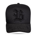 Boné Snapback Contour Aba Cotelê All Black