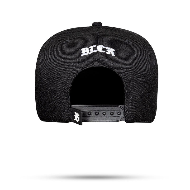 Boné Preto Snapback Zero Um Logo Branco