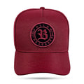 Boné Snapback Vinho Follow Preto Fosco