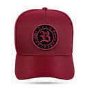 Boné Snapback Vinho Follow Preto Fosco