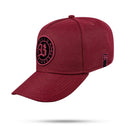 Boné Snapback Vinho Follow Preto Fosco