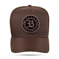 Boné Snapback Marrom Café Follow Preto Fosco